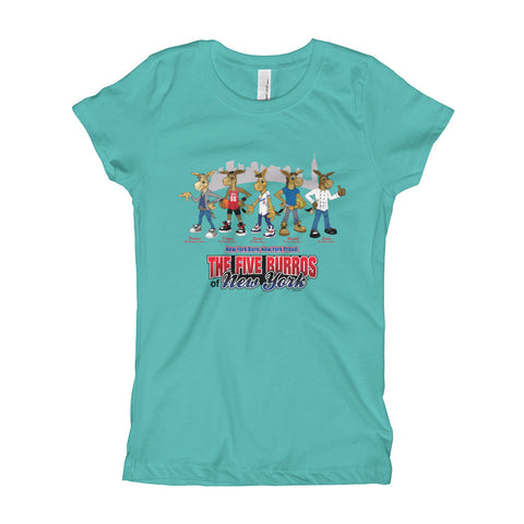 The Five Burros of New York©-Street Logo-Girl's T-Shirt - The Five Burros of New York