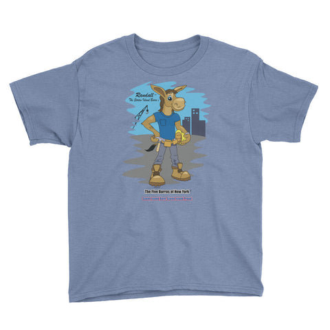 Randall ™The Staten Island Burro©-Youth Short Sleeve T-Shirt - The Five Burros of New York