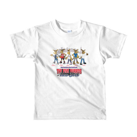 The Five Burros of New York ©Street Logo-Short sleeve kids t-shirt - The Five Burros of New York