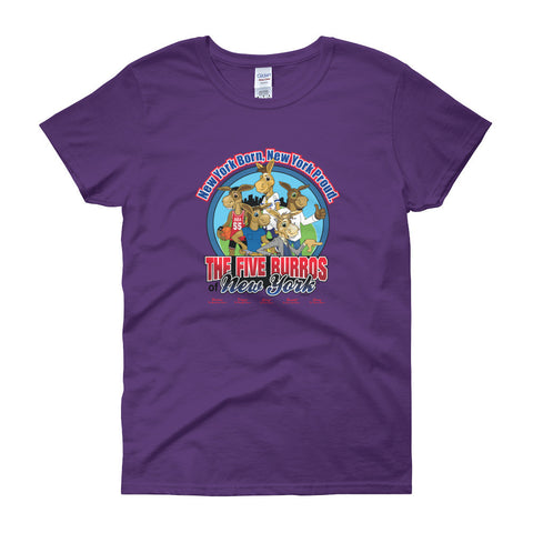 The Five Burros of New York©-Logo-Women's short sleeve t-shirt - The Five Burros of New York