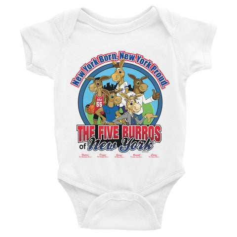 The Five Burros of New York©-Rabbit Skins-Infant Bodysuit - The Five Burros of New York