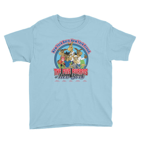 The Five Burros of New York©-Logo-Youth Short Sleeve T-Shirt - The Five Burros of New York