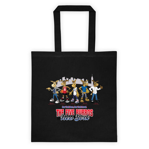 The Five Burros Of New York©-Street Logo-Tote bag - The Five Burros of New York