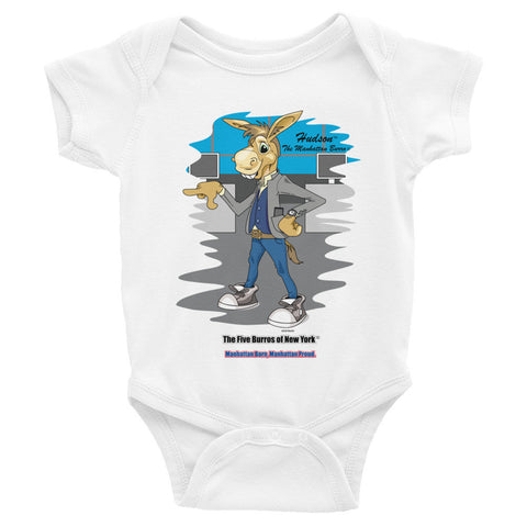 Hudson ™The Manhattan Burro©-New York Born-Infant Bodysuit - The Five Burros of New York