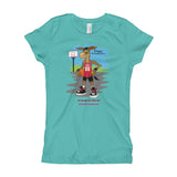 Driggs™ The Brooklyn Burro©-Girl's T-Shirt - The Five Burros of New York